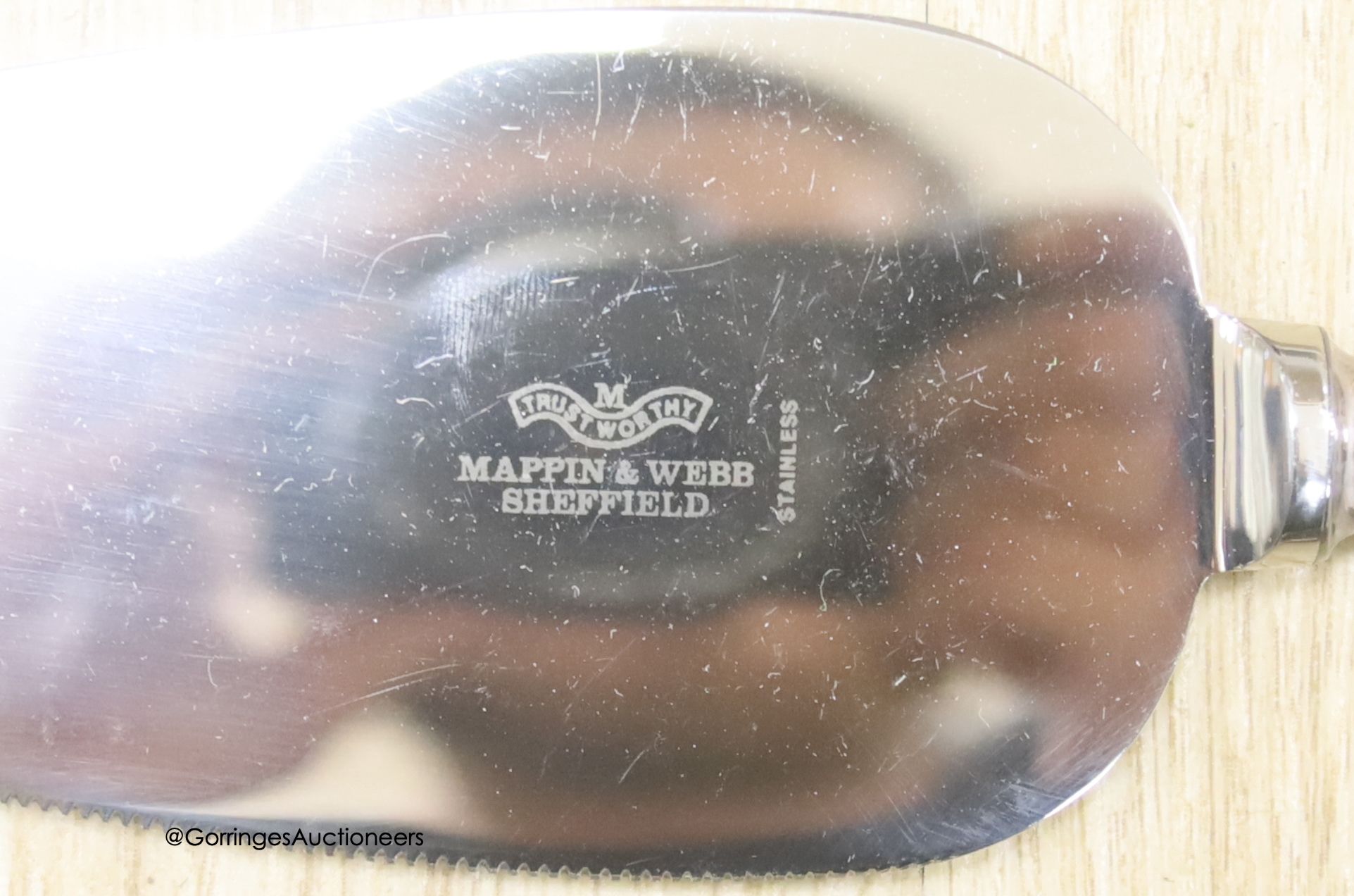 A Mappin & Webb silver plated part canteen of cutlery